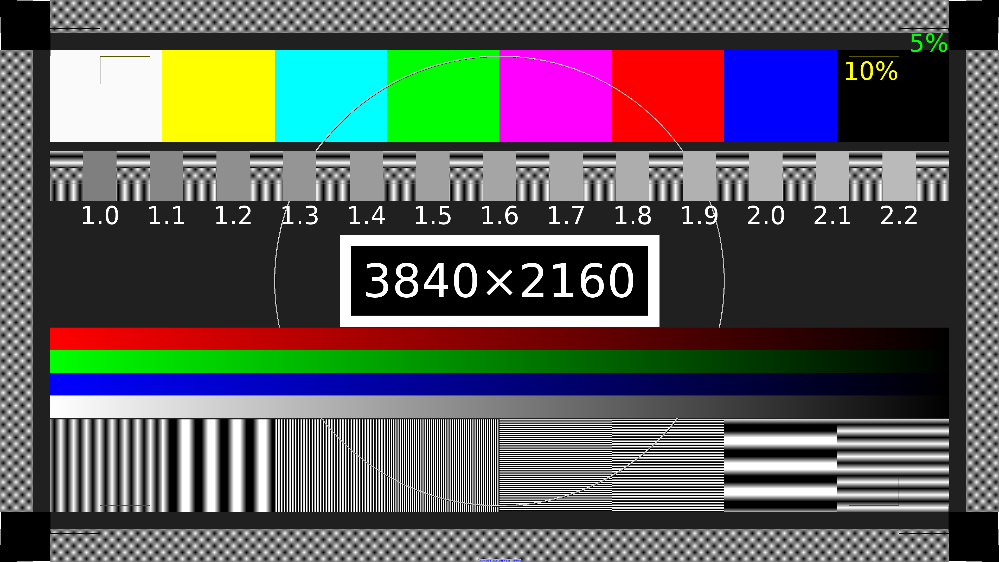 LCD Monitor Color Test Pattern